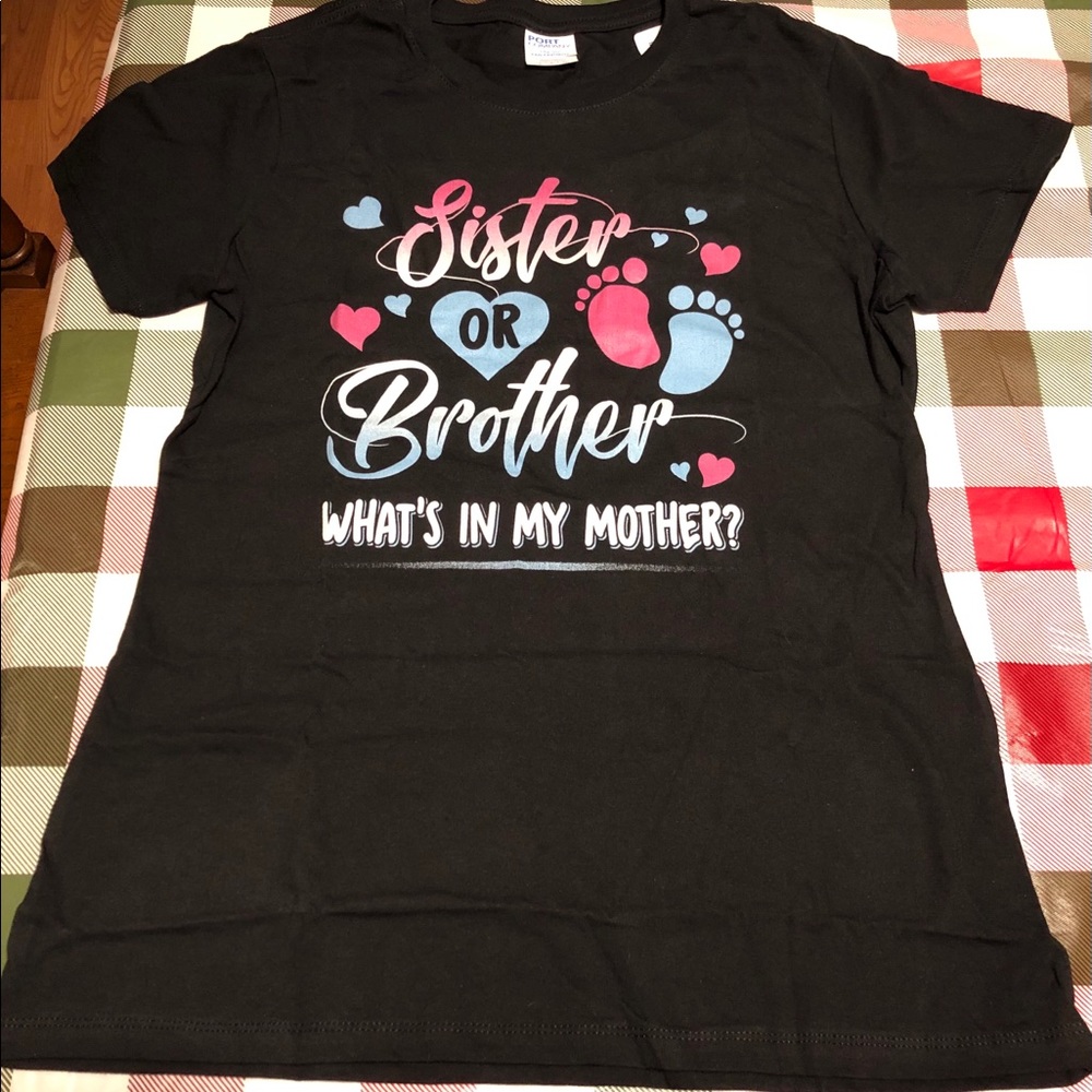 New Gender Reveal T Shirt for older sibling